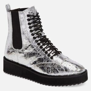 NWOB Shellys London Lily Chelsea Platform Wedge Boot